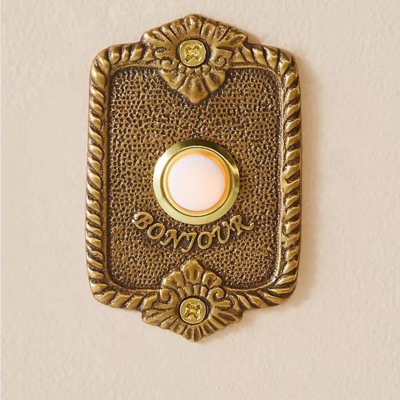 Anthropologie Bonjour Doorbell Cover NWT - Picture 3 of 3